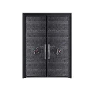 ZOYIMA דלת מודרנית ממתכת יצוקה דלת אלומיניום אבטחה דלתות כניסה קדמיות לבתים