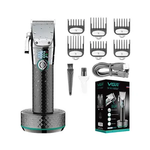 VGR V-682 New Model Salon Barber Shop Hair Cutting Machine Professional Electric Trimmer Rechargeable Hair Clipper For Men