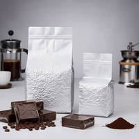 Sac à soufflet latéral en aluminium à haute barrière imprimé sur mesure, sac sous vide pour l'emballage du café moulu et du thé