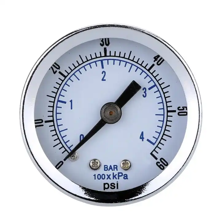 1/4TNP Mini Jauge de pression hydraulique du compresseur de l'eau 0-60 psi  du manomètre de dépression testeur de pression - Chine Jauge de pression,  jauge