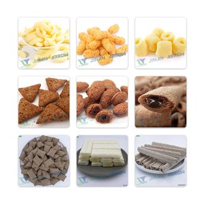 Extrudeuse à double vis automatique pour snacks soufflés fourrés, mélangeur de céréales, <span class=keywords><strong>four</strong></span> de cuisson inclus, JINAN ARROW haute capacité - Product Image 3