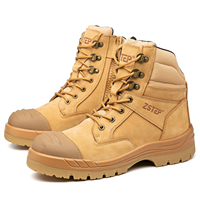 Chaussures de sécurité en cuir nubuck ZSTEP à embout en acier pour hommes, résistantes à l'huile, pour le travail industriel, l'exploitation minière, la randonnée, bottes de haute qualité