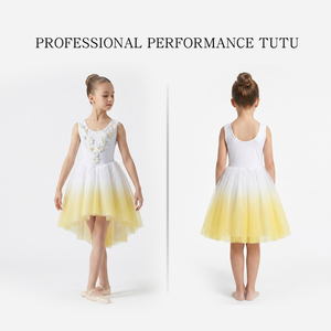 Traje de Ballet Romántico sin Mangas con Efecto Ombre, Disfraz de Hada Floral para el Vals de las Flores, Falda de Malla, Vestido de Danza Contemporánea Lírica - Product Image 4