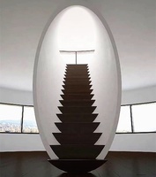 Escalier en colimaçon en acier au carbone galvanisé à chaud/peint en poudre pour extérieur/escalier en colimaçon personnalisé utilisé à l'extérieur, escaliers en fer forgé