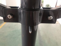 Auvent double coulissant pliable pour balcon, tente autoportante à double protection solaire pour extérieur