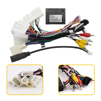 Kabel Harness Daya untuk Navigasi Android Toyota 16Pin, Kabel Harness Radio Stereo Mobil, Adaptor Kabel, Kotak Canbus, Mendukung JBL AMP