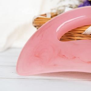 Gloway rosa resina linfatica massaggio massaggiatore di drenaggio muscolare raschiatura strumenti di massaggio manico grande corpo Gua Sha per le donne e gli uomini - Product Image 5