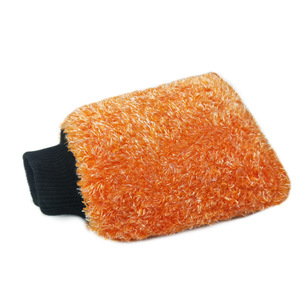Gant de nettoyage de voiture en polaire orange 25x15x3cm pour l'entretien des vitres - Fournitures d'entretien automobile Friend - Product Image 4