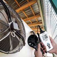Anémomètre numérique pour l'industrie, mesure de la vitesse du vent jusqu'à 0,1 m/s, anémomètre à fil chaud