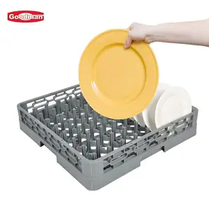 Suit Most Commercial Dishwashers Multiple Sizes Dish Drying Rack Plates and Cups Rack Restaurant Plastic Dishwashing Rack