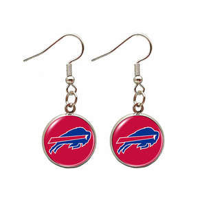 ต่างหูโลโก้ Kansas City Chiefs ตุ้มหูหลากสีห้อย NFL 32จัดส่งเร็วสำหรับธุรกิจกีฬาของขวัญส่งเสริมการขาย - Product Image 2