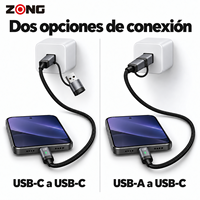 KABEL ZONG 100W PD 4-in-1 Pengisian Cepat Kabel Aluminium Alloy & Nylon Braided USB-A/Type-C/L Kabel Data Multi-Fungsi