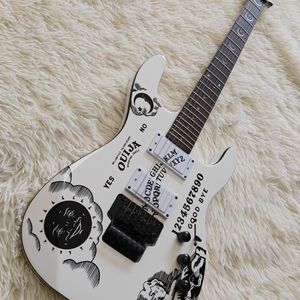 Guitarra eléctrica Custom Shop KH-2 <span class=keywords><strong>ESP</strong></span> con trémolo, diapasón de palisandro, fondo/lados de caoba en acabado Cynthia White - Product Image 5