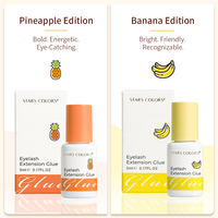 Colle pour extensions de cils STARSCOLORS à l'arôme de banane, imperméable, séchage rapide 0.8, colle adhésive pour extensions de cils, Cola pour usage en salon