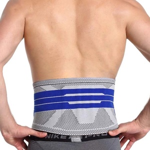 Nylon tricoté respirant <span class=keywords><strong>sport</strong></span> Protection soulagement de la douleur au <span class=keywords><strong>dos</strong></span> Compression taille entraîneur <span class=keywords><strong>ceinture</strong></span> de soutien - Product Image 1