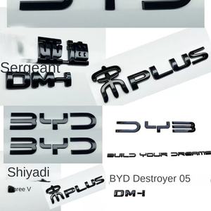 BYD Car Label Material ABS Reutilizable Black Samurai 25 Song Plus Seal 07 Destroyer 05 Eye of Han God Body Stickers - Product Image 5
