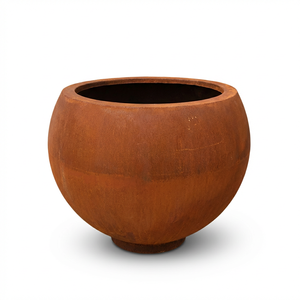 Maceta de <span class=keywords><strong>Acero</strong></span> <span class=keywords><strong>Corten</strong></span> con Acabado Preoxidado, Caja Metálica con Aspecto Enrasgado y Tratamiento de Sellado - Product Image 5