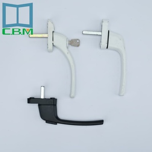 Poignée de porte coulissante verrouillable en aluminium de style anglican occidental personnalisée pour villa et hôtel - Product Image 4