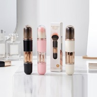 6-in-1 Reise-Soft-Make-up-Pinsel-Set Puder Foundation Concealer Lidschatten Eyeliner Mini-Make-up-Pinsel-Set