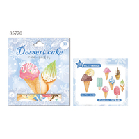 Nekoni Laser Autocollants Pack Kawaii Stickers Décoratifs Clair Auto-Adhésif Alimentaire Main Compte Autocollants pour Autocollant Papier Flocons