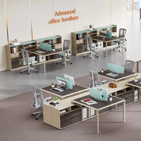 Meubles de direction, mobilier de bureau moderne, table de bureau modulaire avec cloison, design de mobilier de bureau, bureau pour employés