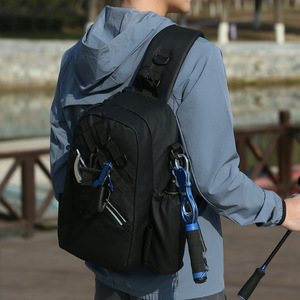 Masawei Fishing <b>Backpack</b> With Rod Holder Multifunction Outdoor Sports Shoulder Bag For Angling And Camping - Product Image 3