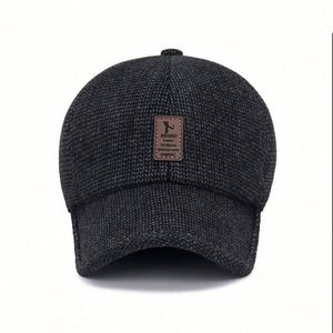 Casquette de sport automne-hiver pour hommes d'âge moyen et seniors, casquette de baseball en coton pour cyclisme en extérieur, style urbain, chaude et protectrice pour les oreilles - Product Image 6
