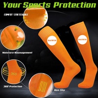 Sweat respirant Sport Football Football Chaussettes longues sur le genou Chaussettes en coton/polyester Chaussettes de football antidérapantes