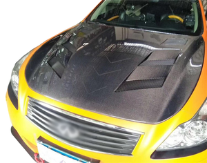 Bsi phong cách sợi carbon phía trước động cơ nắp ca-pô mui xe cho 2008-2014 Infiniti G37 GX 2D V2 Coupe Sedan - Product Image 3