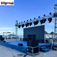 Evento portátil integral al aire libre para el sistema de soporte de armazón de escenario, armazón de espiga de aleación de aluminio para DJs DJS
