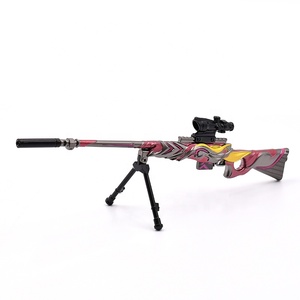 Accesorios de juego personalizados directos de fábrica, modelo de pistolas, llavero de Metal con 3 uds, Widget deslizante de miras telescópicas para lujo - Product Image 4