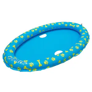 Outdoor Huisdier Water Spelen Speelgoed Opblaasbare Hond Float Vlot Zwembad Opblaasbare Hond Zwembad Float Zwembad Eiland