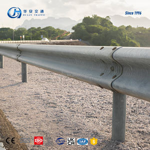 Q235, Q345, Q355 özelleştirme yol güvenlik bariyeri W ışıklı korkuluk trafik bariyeri çarpma bariyeri araç kısıtlama sistemleri - Product Image 1