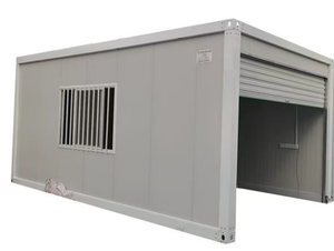 Conteneur à outils préfabriqué en acier contemporain de 20 pieds, montage rapide, garage portable, conception pliable pour l'extérieur - Product Image 1