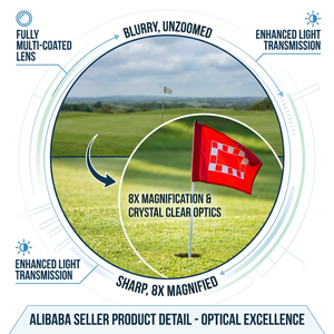 Telémetro Láser de Largo Alcance con Aumento de 8X, Telémetro de Caza y <span class=keywords><strong>Golf</strong></span>, Resistente al Agua, Telémetro Profesional - Product Image 5