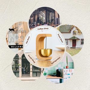 Yukmin Commerçants Cloche Ouverture Carillon En Bois Magnétique pour Chambre Porche <span class=keywords><strong>Restaurant</strong></span> Maison Jardin Cadeau - Product Image 6