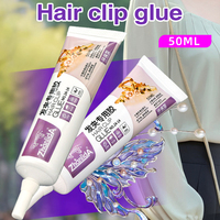 Colle de fixation pour pinces à cheveux Zhanlida, sans chauffage, durcissement naturel, étanche, non corrosive, faible odeur, 50 ml, pour accessoires DIY