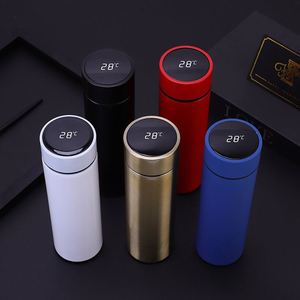 XD184 Customized Logo Drinkware Vacuum <b>Flask</b> Stainless Steel Termo Thermos Custom LED Display Temperature Smart Water Bottle - Product Image 6