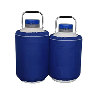 Thermos cryogénique à pression pour liquide d'azote liquide de 6 litres et 50 mm de calibre pour le sperme animal, pour les exploitations agricoles, les moutons et les taureaux