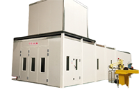 Cabine de peinture et four de séchage professionnel pour voitures, puissance 20 kW, double alimentation (électrique/gaz), éclairage LED, 80 minutes de cuisson pour usage en atelier