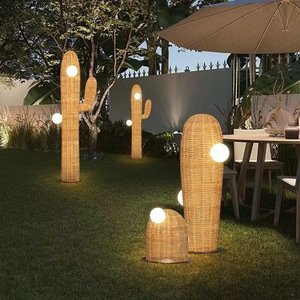 Lámparas de Jardín de Ratán para Exteriores, 6W 10W, Impermeables, Lámpara de Suelo para Jardín, Decoración de Patio - Product Image 1