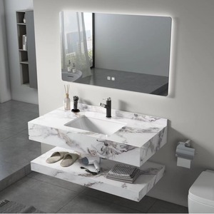 Seamless slate basin ceramic basin integrated washbasin bathroom washbasin hotel B B washbasin - Product Image 4