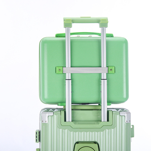 Borse Rigide da Viaggio Verde Mela per Donna, 14 Pollici, Borse per Cosmetici - Product Image 1