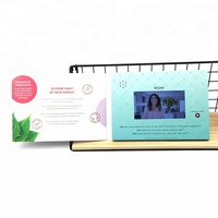 Articles promotionnels d'entreprise largement utilisés, prix bas, vente en gros, carte de vœux lcd, promotion, vidéo en vrac, brochures
