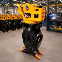 Grappin hydraulique rotatif à 360 degrés pour bois, accessoire de manutention efficace des grumes, pince de préhension robuste pour l'exploitation forestière