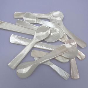 Cuillères à glace en coquillages naturels, cuillères à café en nacre, cuillères à mélanger, cuillères à thé, outils de cuisine et d'artisanat - Product Image 4