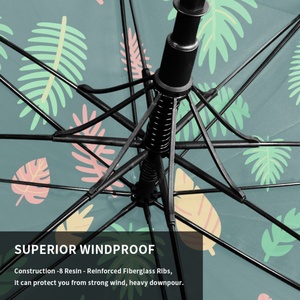 Vibrant Full Print Pattern Pongee 62/68 Inch Large Canopy Double Layer Waterproof Windproof American Style Golf <b>Umbrella</b> - Product Image 4