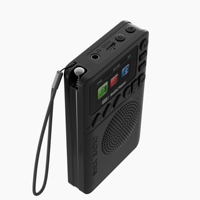 Radio numérique portable DAB+ FM avec batterie rechargeable, haut-parleur intégré, écran LED pour lecteur MP3 et affichage de l'heure