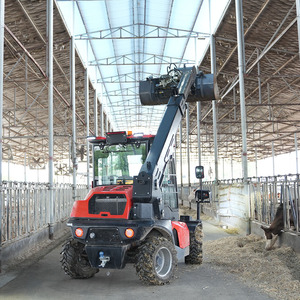 Chariot télescopique multifonctionnel EVERUN à quatre roues motrices, chariot élévateur agricole 4x4 - Product Image 4