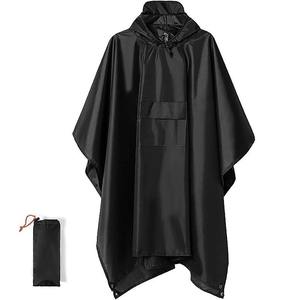 Cross-Border Trois-En-Un Imperméable 100% Polyester 2000-3000mm Poncho Imperméable Bâche Tapis De Sol Alpinisme Randonnée - Product Image 6